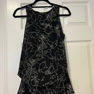 Rag & Bone 100% silk high low tank top